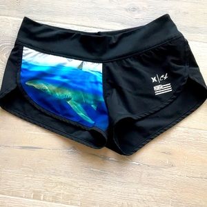 NWOT Hurley/ Clark Little Shark-week Womens board shorts